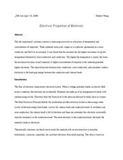 Abstract lab report